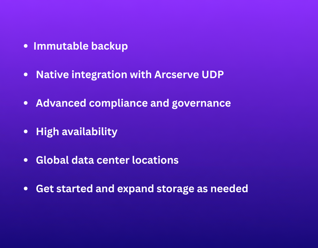 Arcserve Cloud Cyber Resilient Storage - 3 Year