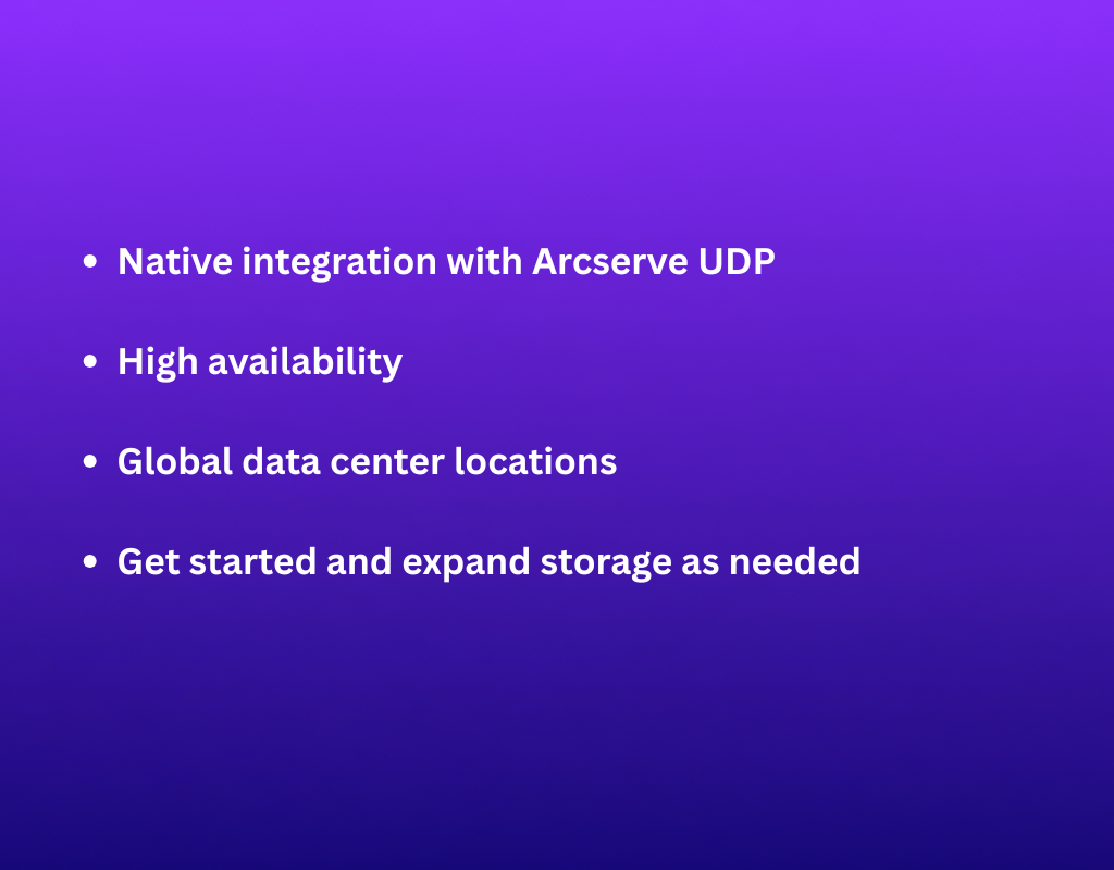 Arcserve Cloud Storage - 3 Year